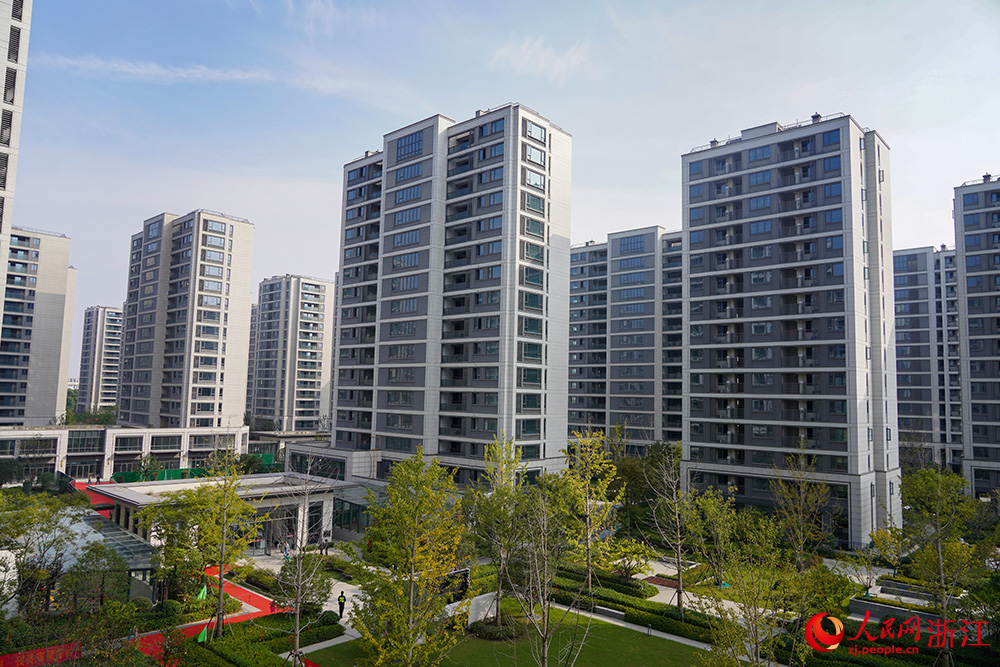 浙江省杭州市石橋街道楊家社區(qū)回遷安置房。人民網(wǎng) 章勇濤攝